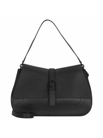 Furla Flow XL - Schultertasche 35 cm in schwarz