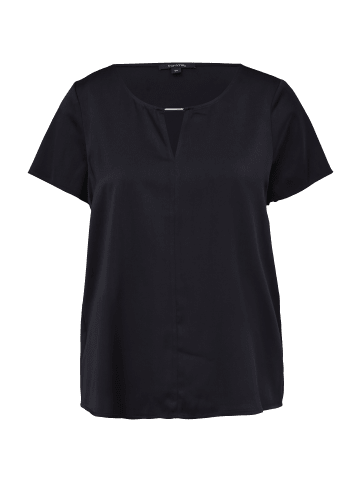 comma Bluse kurzarm in Blau