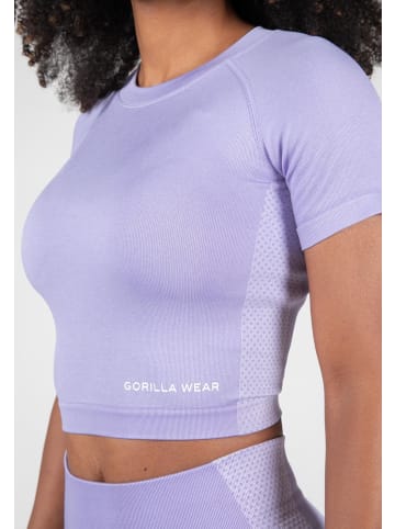 Gorilla Wear Nahtloses Crop-Top - Selah - Violett