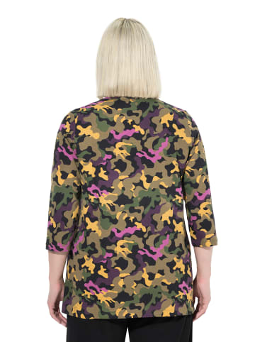 Ulla Popken Longshirt in olivgrau