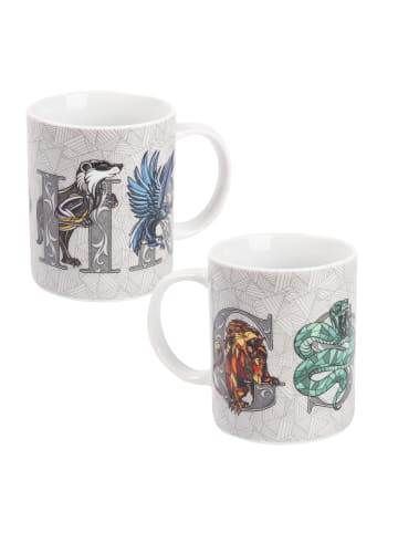 United Labels Harry Potter Tasse - 4 Häuser  320 ml in weiß