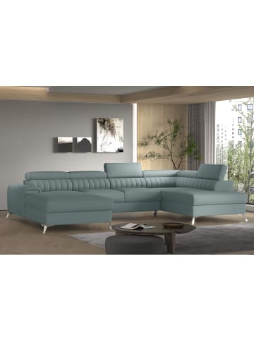 MF Design Lazy Recamiere Rechts in Hellgrau -  (L) 202 x (B) 354 x (H) 92 cm