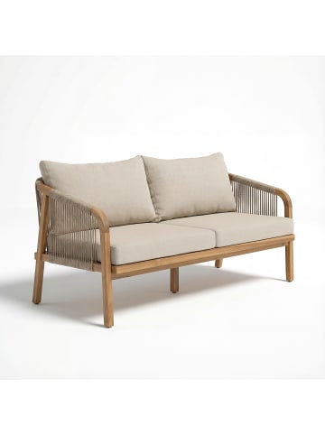 home24 Loungegruppe Mori 2-teilig Typ D in Braun / Beige