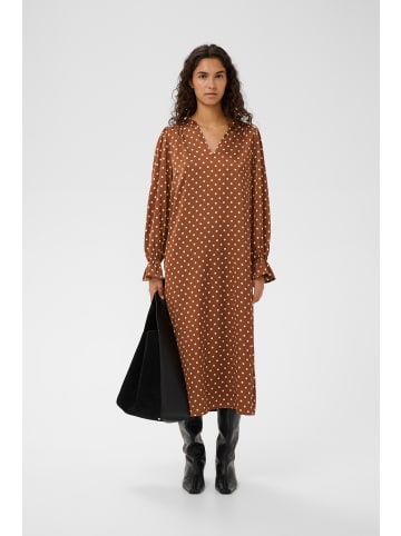 InWear Kleid ZollIW Gerade Passform in Spicy Brown Dot