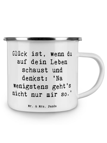 Mr. & Mrs. Panda Kaffeebecher Spruch Glück GemeinMensch mit Spruch in Weiß