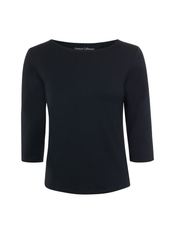 Langarmshirt in schwarz