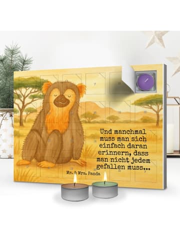 Mr. & Mrs. Panda adventskalender mit duftkerzen Affe Design mit ... in Weiß