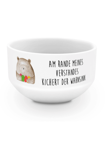 Mr. & Mrs. Panda Schüssel Bär Gefühl mit Spruch in Weiß
