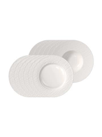 Villeroy & Boch 12er Set Teller-Set Manufacture Ice weiß in weiß