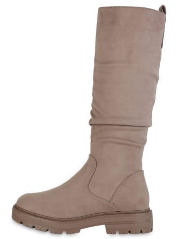 VAN HILL Klassische Stiefel Penelope in Khaki
