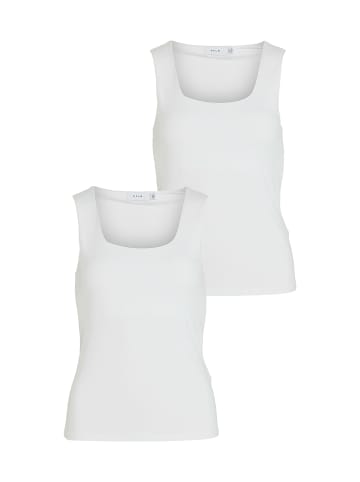 Vila 2er-SET Tank Top Bluse Figurbetont in Weiß