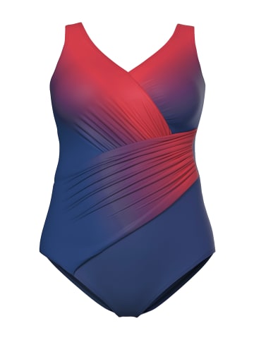 Ulla Popken Badeanzug in marine