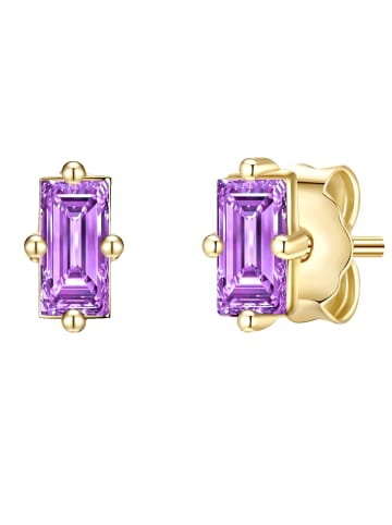 Glanzstücke München Ohrstecker Sterling Silber Zirkonia in gelbgold