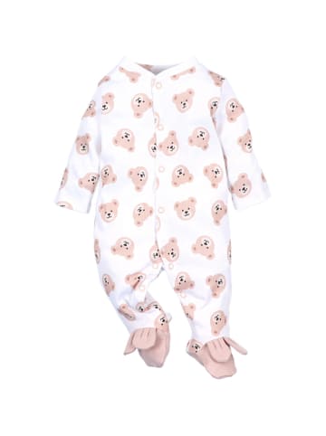 Nini Strampler Teddybär in weiss