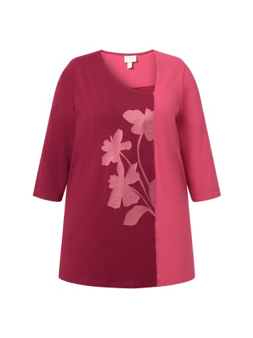 Ulla Popken Shirt in dunkel kirschrot