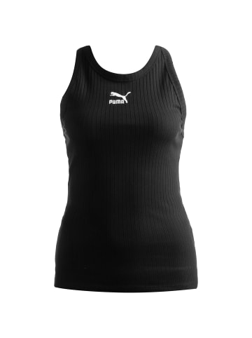 Puma Tanktop Classics Ribbed Tank in schwarz