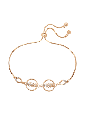 faina Women Box Chain Bracelet in Rose Gold