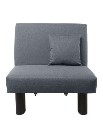 others FALTSESSEL Kalomira Bezug Flachgewebe Metall schwarz / denim