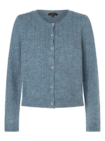 More & More Zopfstrickjacke in greyblue