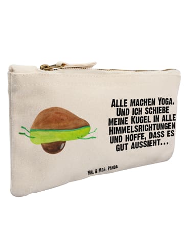 Mr. & Mrs. Panda Mäppchen Avocado Yoga mit Spruch in Weiß