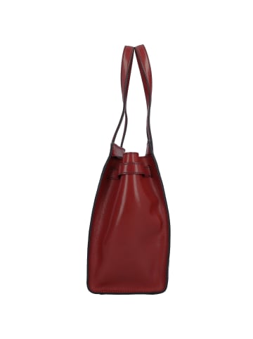 The Bridge Bianca Schultertasche Leder 31 cm in red currant-gold