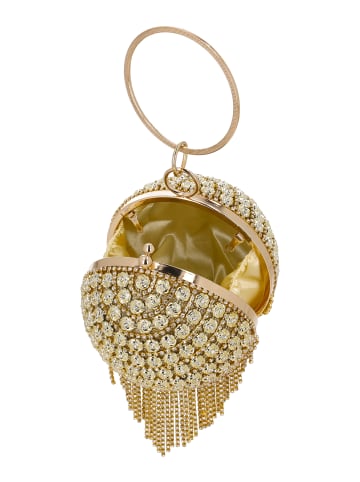 faina Women Handbag in Gold