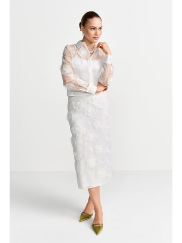 Rich & Royal Flower Blouse in White