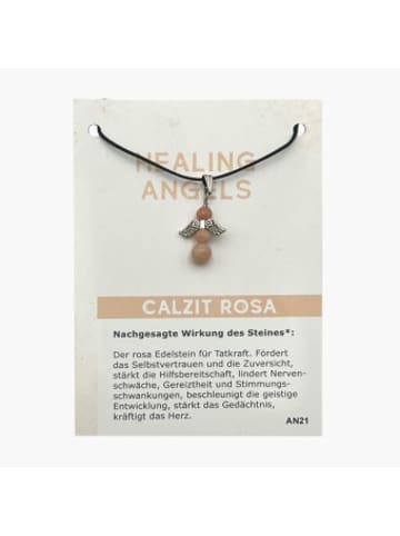 JOJO Handelsagentur Nonbook - Calzit rosa Minicard Healing Angels