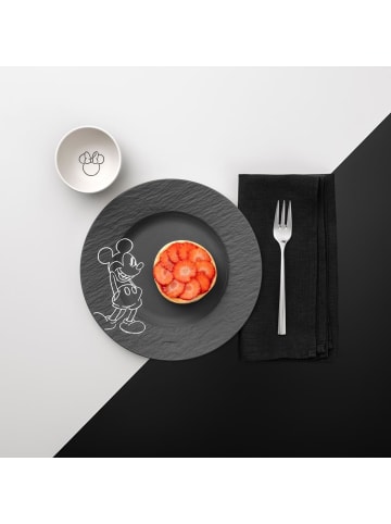 Villeroy & Boch 6er Set Dipschalen Manufacture Rock Blanc - Mickey Mouse in ø 7,7 cm in weiß