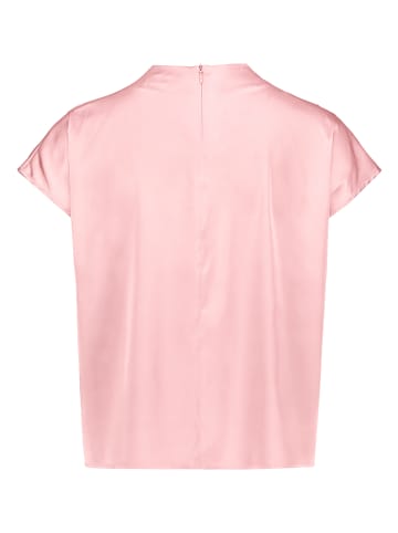 Zero  Satin-Bluse mit Kragen in Bridal Rose