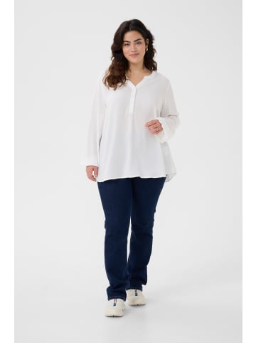 KAFFE curve Langarm-Bluse KCmahlena in Chalk