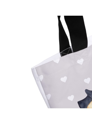 Mr. & Mrs. Panda Tote Bag Pinguin Liebe ohne Spruch in Grau Pastell