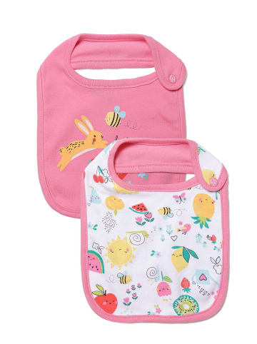 Minoti 2er-Set: Lätzchen tulip 4 in pink