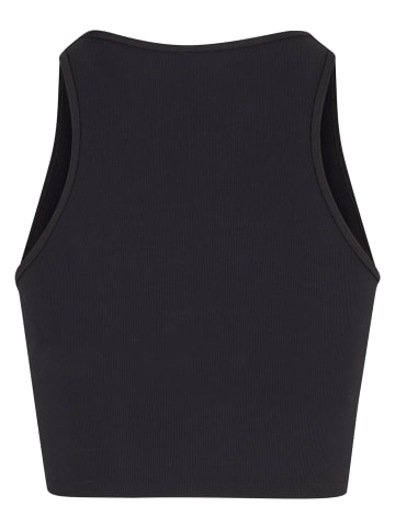 Urban Classics Urban Classics Ladies Sports Top Rib Ladies Sports Top Rib in black
