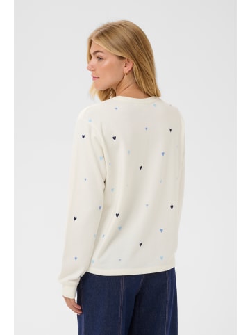 SAINT TROPEZ Trackjacket-sweat JohanniSZ Gerade Passform in Ice Blue Multi un Hearts