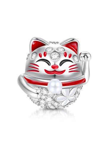 GNOCE Sterling Silber Zirkonia Katze