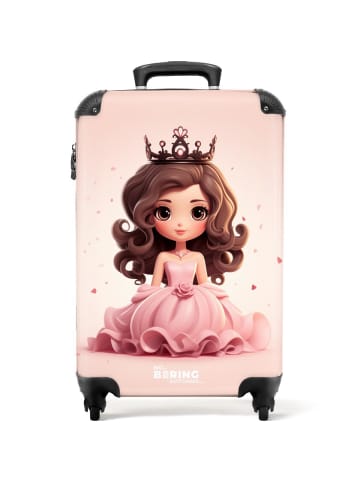 NoBoringSuitCases Suitcase, Handgepäck, Koffer, Reisekoffer Prinzessin rosa