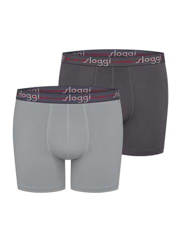 Sloggi Langer Boxer Blue Start in black combination
