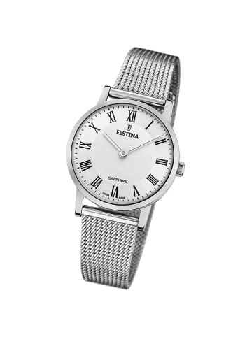 Festina Analog-Armbanduhr Festina Swiss Made silber klein (ca. 29mm)