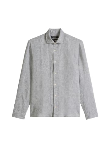 Marc O'Polo Haifischkragen-Hemd shaped in Medium Blue