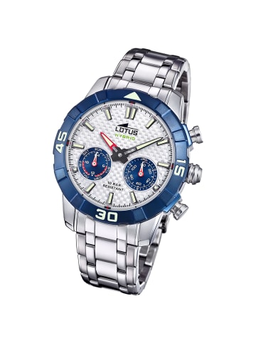 Lotus Chronograph-Armbanduhr Lotus Classic silber groß (ca. 45mm)