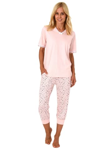 NORMANN Capri Pyjama kurzarm - 44467 in rosa