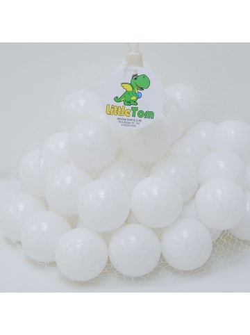 LittleTom 50x Bällebadbälle Mila 5,5 cm in weiss