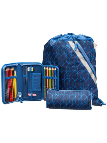 DerDieDas Schulrucksack ErgoFlex Set 2 in Blue Speed