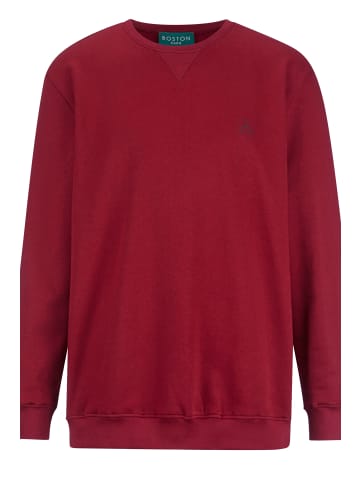 Boston Park Sweatshirt in dunkel rot