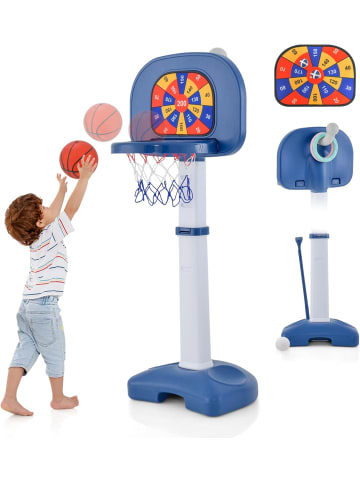 COSTWAY 4 in 1 Basketballkorb Set in Weiß
