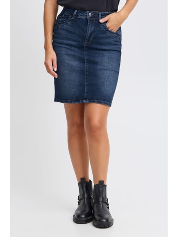 PULZ Jeans Denimrock PZKAROLINA Pencil shape in Dark Blue Denim