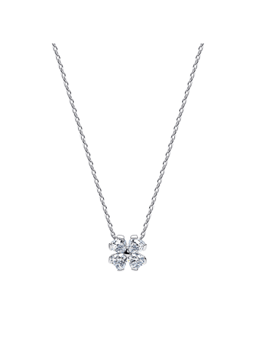 Pandora Silber-Kette für Damen Funkelnder Glücksklee