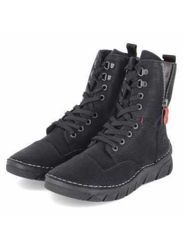 rieker Schnürstiefel in schwarz