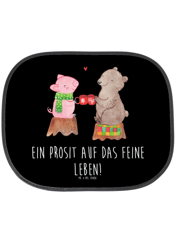 Mr. & Mrs. Panda Auto Sonnenblende Glühschwein Sause mit Spruch in Schwarz
